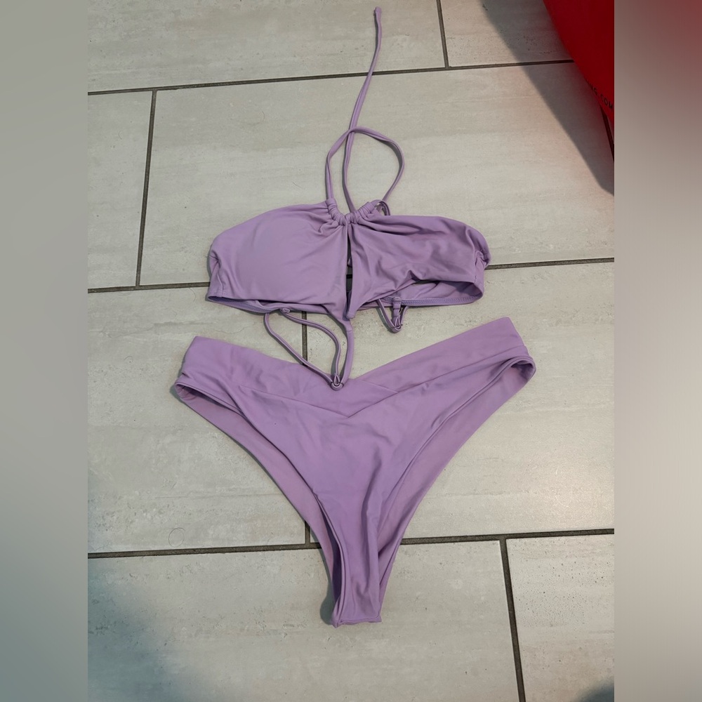 PURPLE BATHING SUIT
